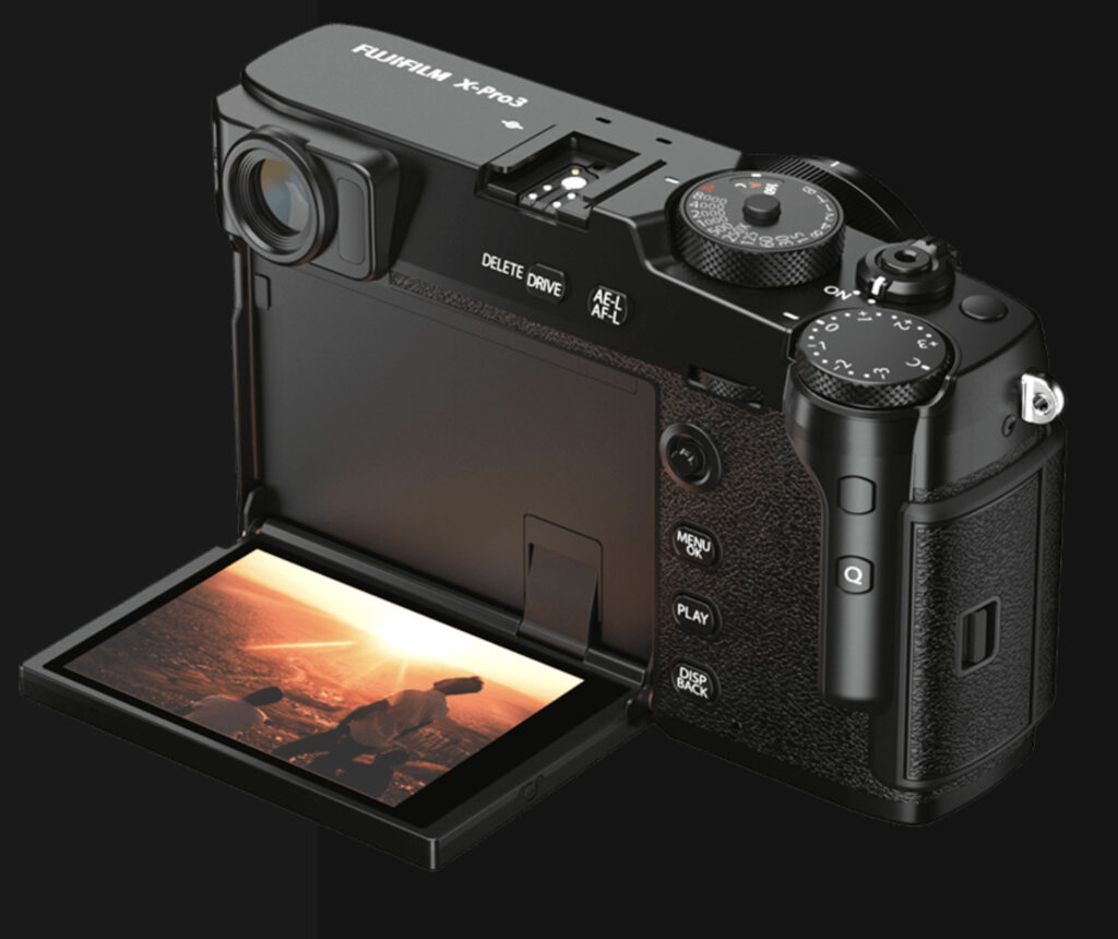 X-PRO3の背面モニター